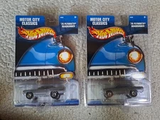 2 Hot Wheels 1970 Plymouth Roadrunner Real Rider 1:64 Motor City Classics New