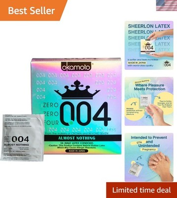 004 Ultra-Thin Condoms, 24 Count - Incredible Sensation & Safety Guaranteed!
