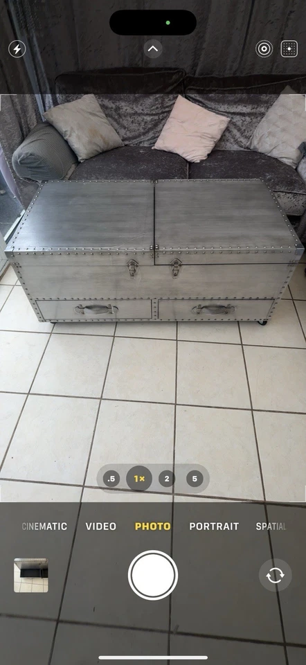 Silver Wooden Wine Cabinet & Coffee Table | Living Room Tables trunk style bar  - Image 4 of 4