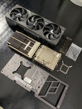 PARTS NEVER USED Asus TUF Gaming Nvidia RTX 4090 Fans, Heatsink, Backplate READ