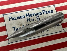 Vintage Palmer Method No. 5 Dip Pen Nib Hand Grind Like Joseph Gillott’s 601EF