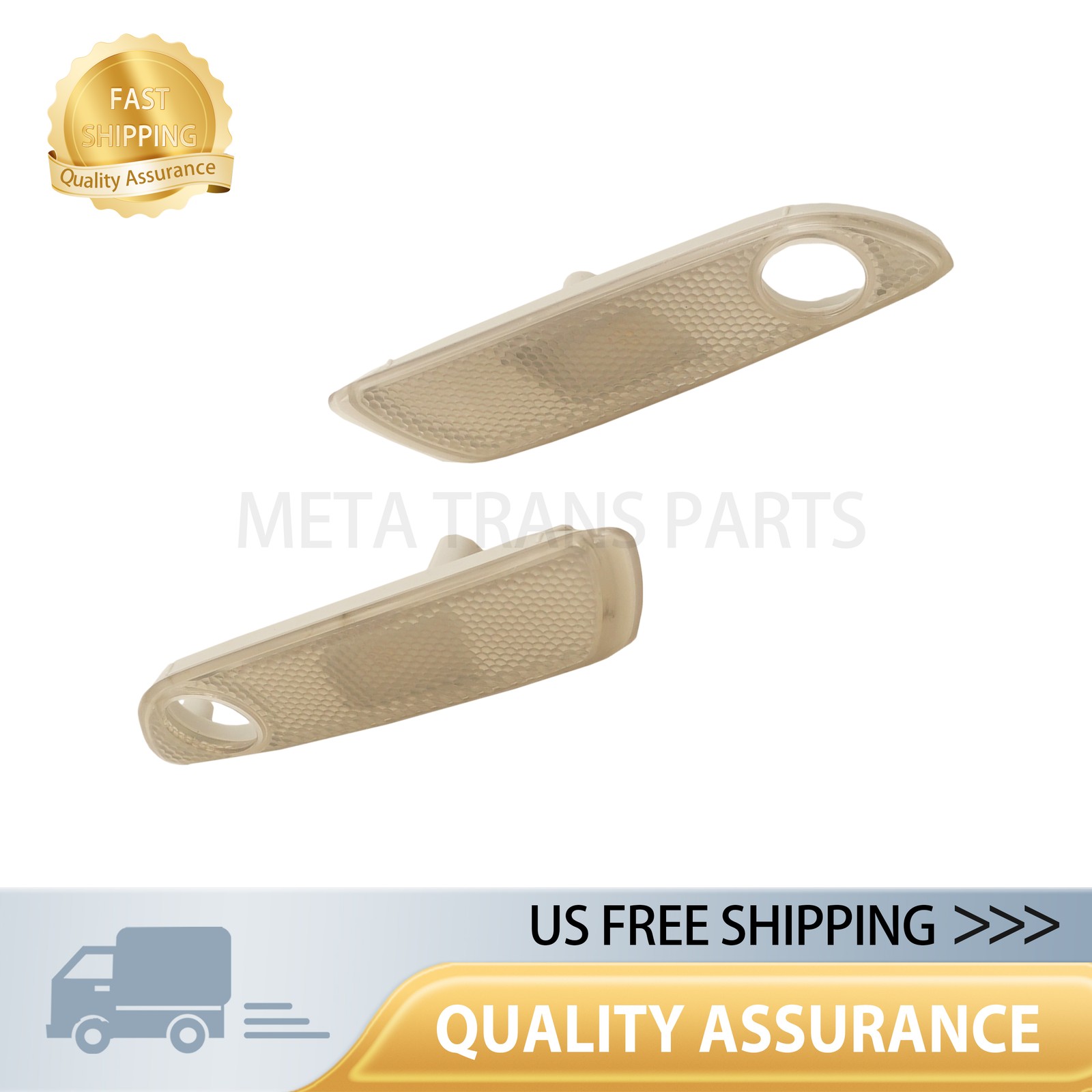 Pair Front Fender Side Marker Lights Fits 10-19 Rolls-Royce Ghost Wraith Dawn