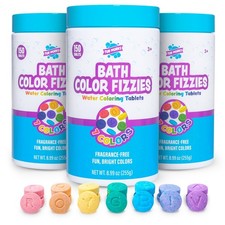 Tub Works  Bath Color Fizzies , 150 Count, 1 Count Pack of 3 , Multi-colored