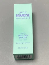 NIB Isle of Paradise Self - Tanning Medium Drops for Face and Body 60 ml!