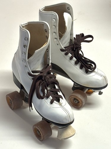 Vintage Roller Star Roller Derby Skates Urethane Wheels Womens Size 8 *SEE PICS