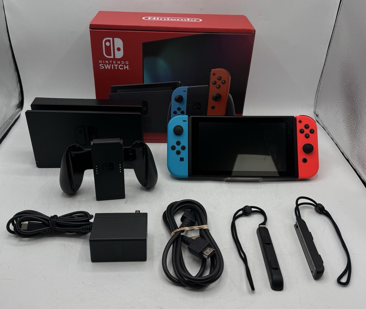 Nintendo Switch HAC-001 (-01) Console Neon Red & Blue Open Box