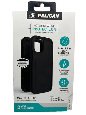 Pelican Marine Active Series iPhone 12 Case, Strong durable Phone Case