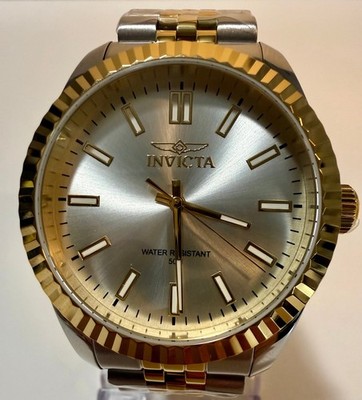 Invicta Specialty Oxford 43mm Gold Steel Men Watch Chronograph 47484 New