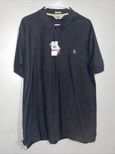 Original Penguin Menswear Polo Shirt Classic Fit Short Sleeve Gray XXL.
