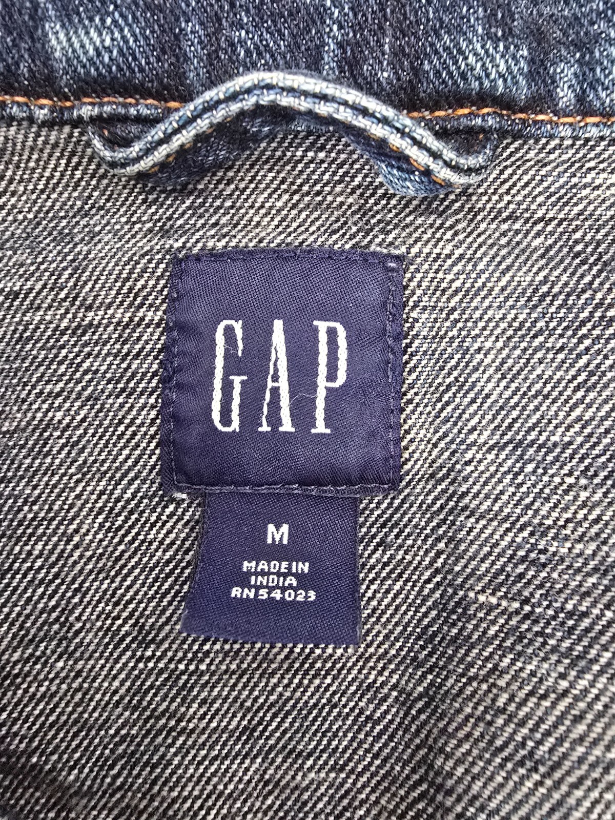 Gap Basic Jacket Womens Medium Blue Denim Button … - image 7