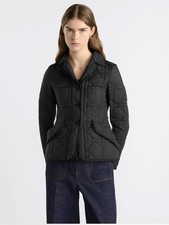 NWOT 2025 Dior Macrocannage Bar Jacket Black Quilted Technical Taffeta FR38/6