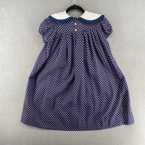 Vintage A Line Tent Dress Berta Ruffle Collar Girls M/L? No Size Tag Classic USA - Picture 5 of 11