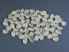 5X7MM Natural Rose Quartz Oval Cabochon Loose Gemstone 60Pcs Lot 69Cts.