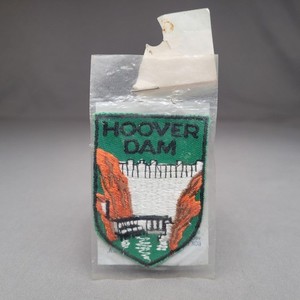 Vintage Hoover Dam Souvenir Embroidered Patch Badge Voyager Emblems Travel USA