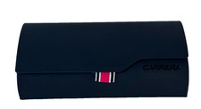 Carrera Eyeglasses Case Soft Touch Black Protective Hard Shell Authentic