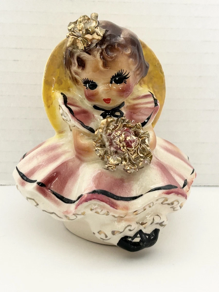 ピンク系陶器製少女像 Pink Ceramic Collectible Sculptures & Figurines 1950-1959 Time