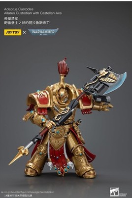 JoyToy Warhammer 40k Adeptus Custodes Allarus Terminator with castellan axe