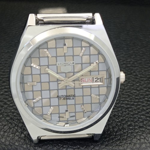 SEIKO 5 AUTOMATIC MENS JAPAN 6309A REFURBISHED GREY COLOR DIAL WATCH a440267-1 - Picture 4 of 10