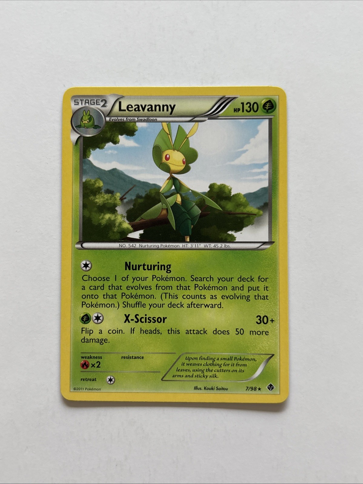 Leavanny 7/98 BW Emerging Powers Pokemon NM Black & White