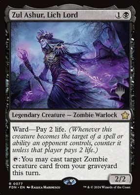 Zul Ashur, Lich Lord - Foil Promo FDN LP MTG