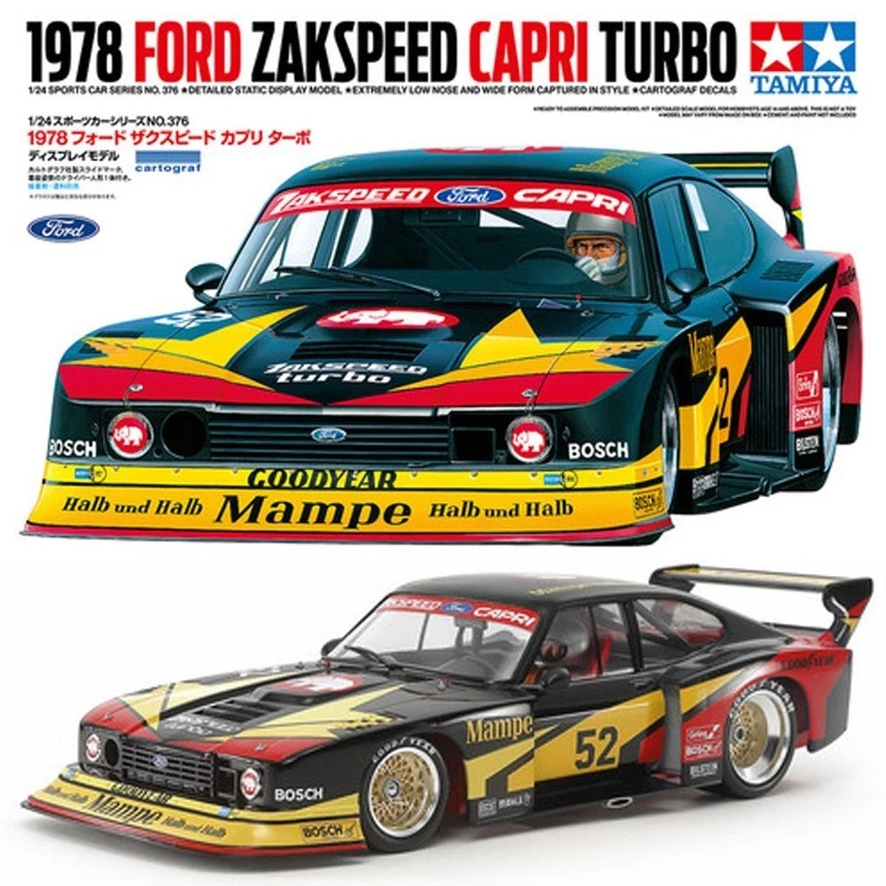 Tamiya 24376 1:24th scale 1978 Ford Zakspeed Capri Turbo Car