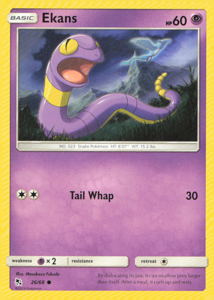 Ekans (26) Common Hidden Fates 26/68 NM