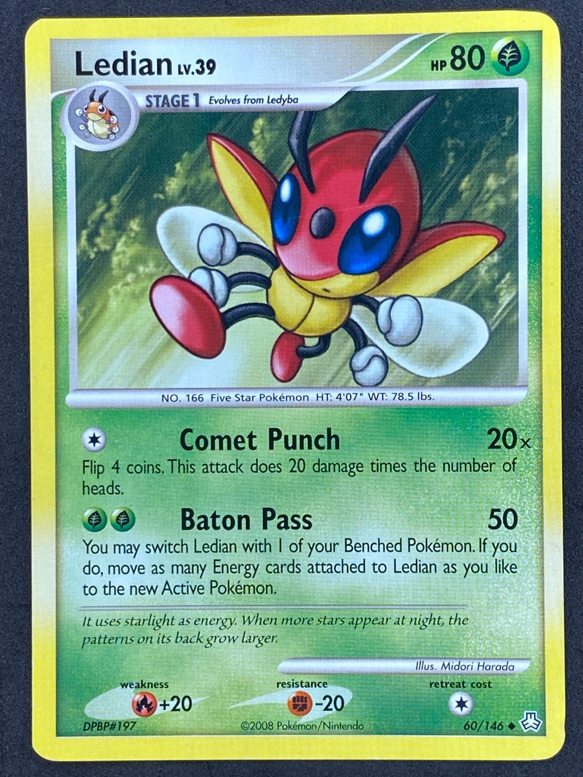 Pokémon Ledian 60/146 LA Legends Awakened LP