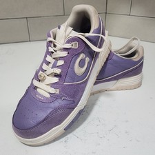 Coach CAQ22 Soho Women's Purple Suede Leather Sneakers Sz 9B w/ Charms Excellent