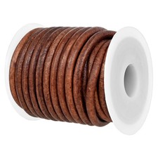 Cord n de cuero redondo de 4 mm para trenzar collares, pulseras y joyas.