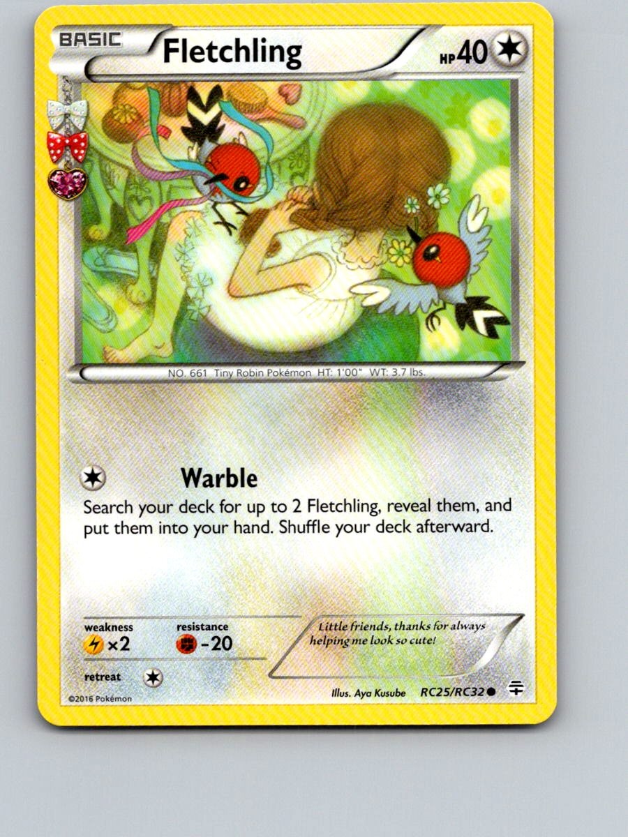 Fletchling RC25/RC32 Common Generations Pokemon Near Mint