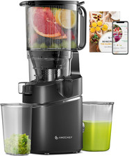 Juicer Machines, 5.8" Extra Self-Feeding Cold Press Juicer for Whole Vegetable &