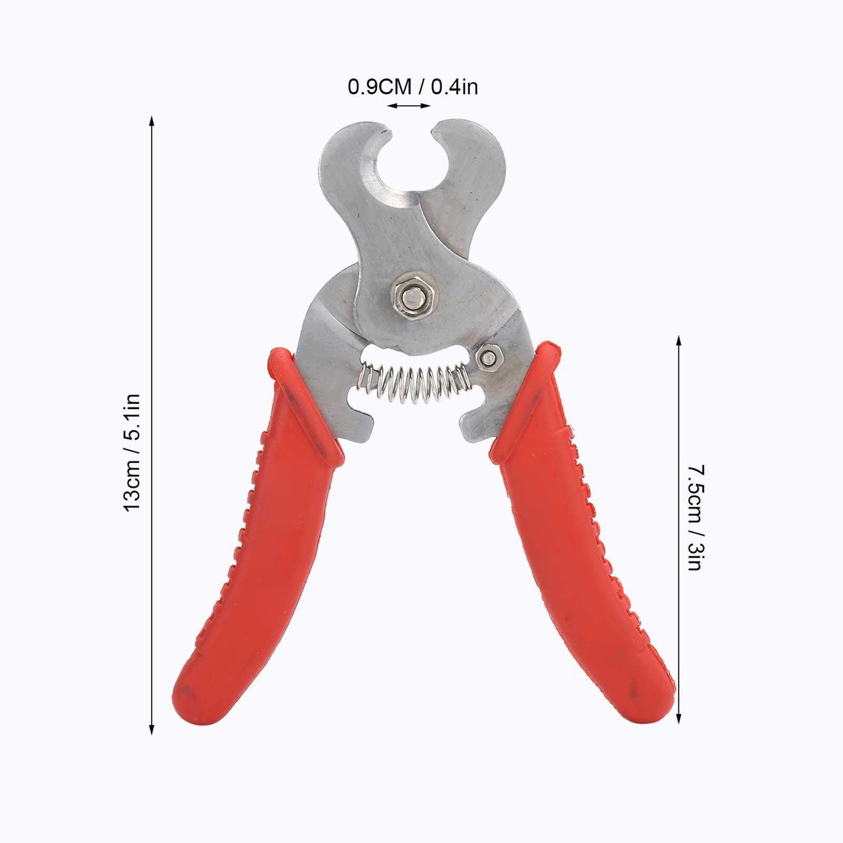 Pinza Per Marchi Auricolari Animali | Con Perno Di Ricambio | Per Bovini, Suini, Ovini | Acciaio Verniciato - Foto 2