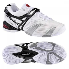 BABOLAT PROPULSE 3 2NDS TENNIS SHOE WHITE BLK MEN UK 7 US 7.5 =WOMEN 9 EU 40.5