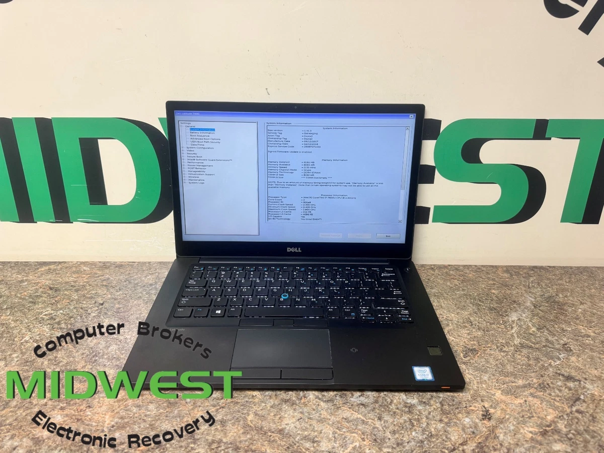 Intel Core i7 7th Gen. Windows 8 GB RAM 2.50-2.99 GHz Processor