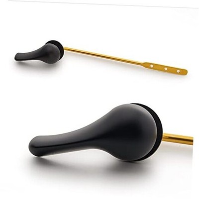 Toilet Handle - Matte Toilet Flush Handle Lever Replacement  Front Mount Black