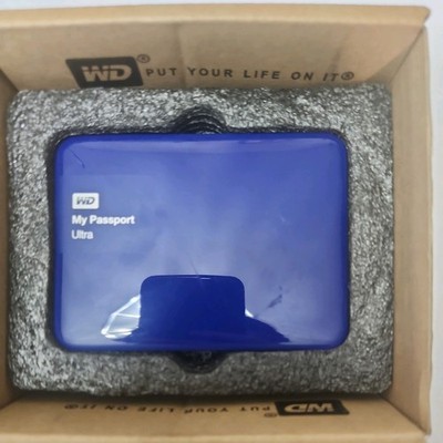 WD My Passport Ultra 1TB Portable External Hard Drive Blue USB 3 Western Digital