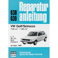 Volkswagen Vw Scirocco (I), Typ 53 (1980-1981) Reparaturanleitung Bucheli Verlag
