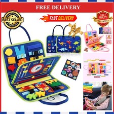 Montessori Busy Board Quiet Book Educational Sensory Toy Kids Macroupta