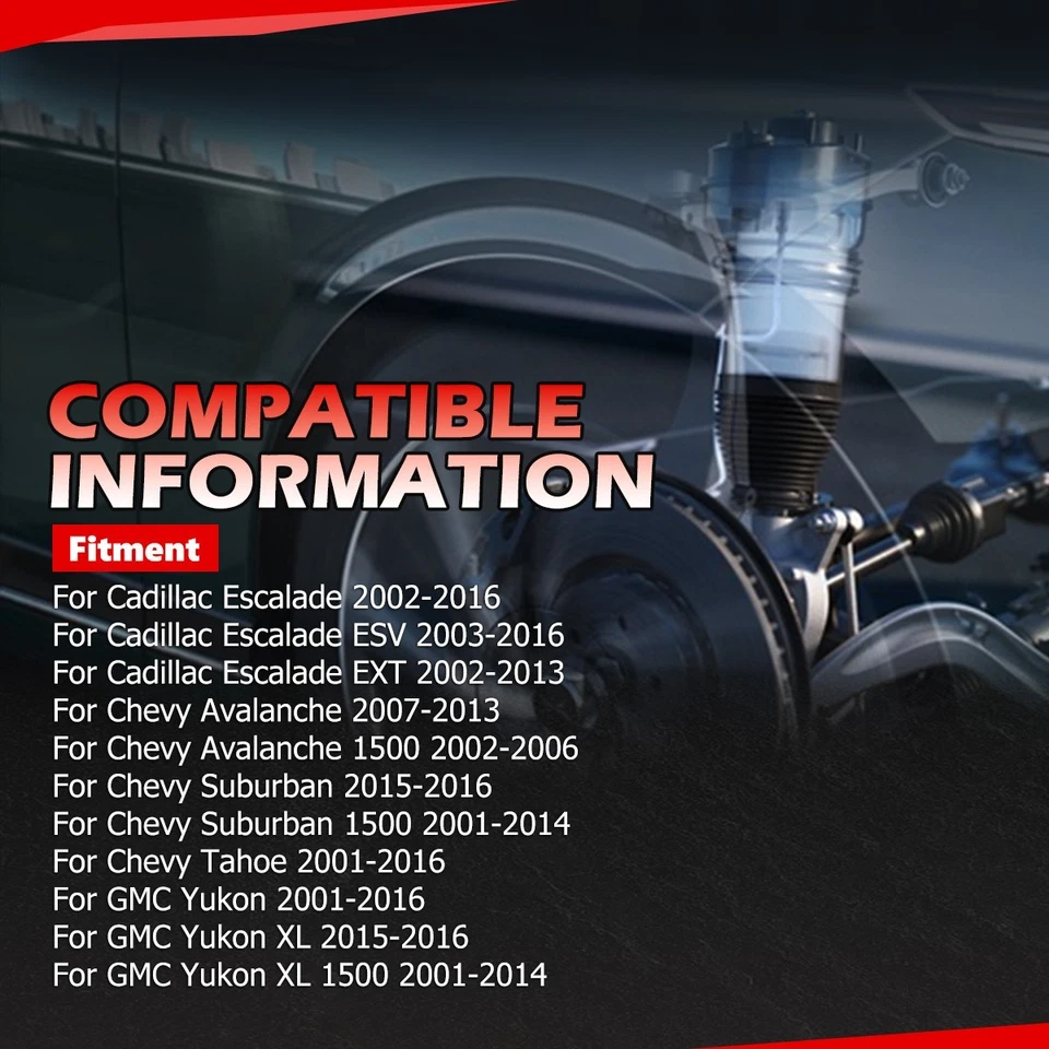 Air Suspension Pump Compressor For CADILLAC ESCALADE GMC YUKON XL 1500 22941806 - Image 3 of 4