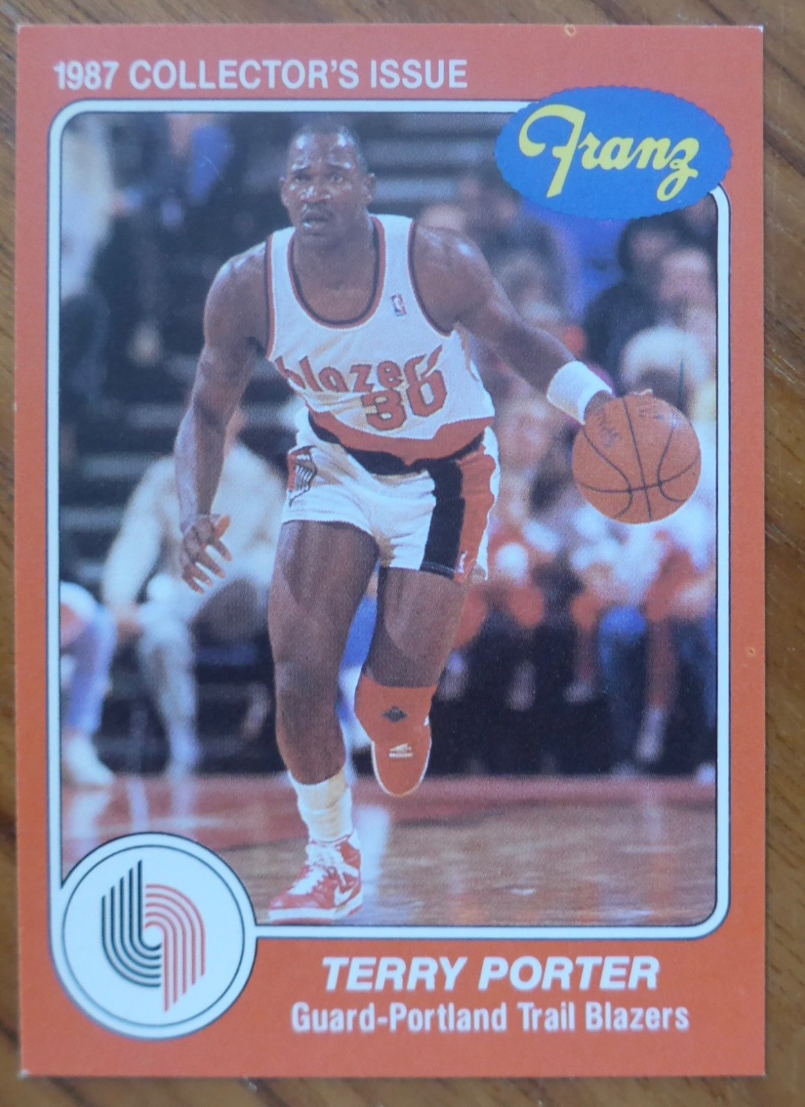 TERRY PORTER 1986-87 Franz Bread/Fleer (EX/NM?) Portland Trailblazers