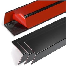 Black Metal Edge Protectors - Furniture Corner Guards