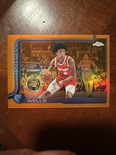 2025-26 Topps Chrome - Jaylen Wells #200 Orange Refractor /25