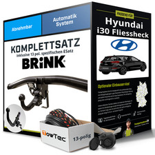 Für HYUNDAI I30 PD, PDE, PDEN Anhängerkupplung abnehmbar +eSatz 13pol 18- Kit