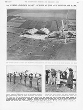 Royal Aero Club Gartenparty im Heston Air Park - Vintage Print 1929