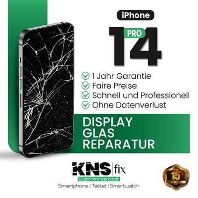 iPhone 14 Pro Display Frontglas Reparatur Glas Tausch  24 Stunden!