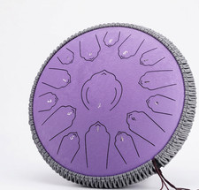 Professional HLuru 15-Note Steel Tongue Drum | Handcrafted Titanium Alloy Percus