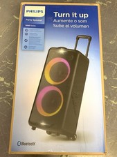 Philips X5206 Bluetooth Party Speaker Portable With Wheels  Light Features