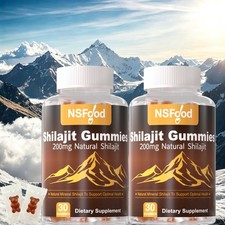 2 Pack Himalayan Shilajit GOLD Gummies, Organic, Extremely Potent, Fulvic Acid