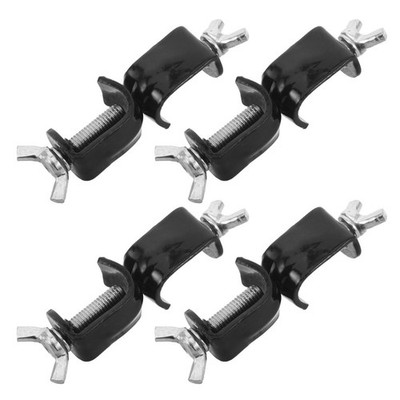 4 Pcs Experiment Bench Fixture Double Bosshead Clamp Iron Stand Double-screw