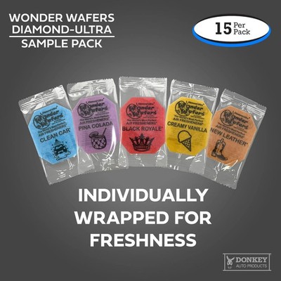 Wonder Wafers - Top 5 Scents Sample Pack of Air Fresheners (15 Pack)